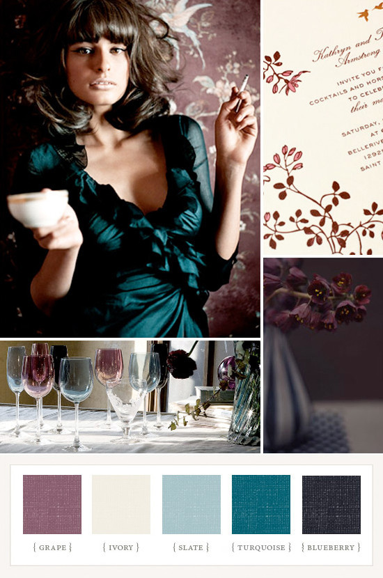 Glamorous jewel tones