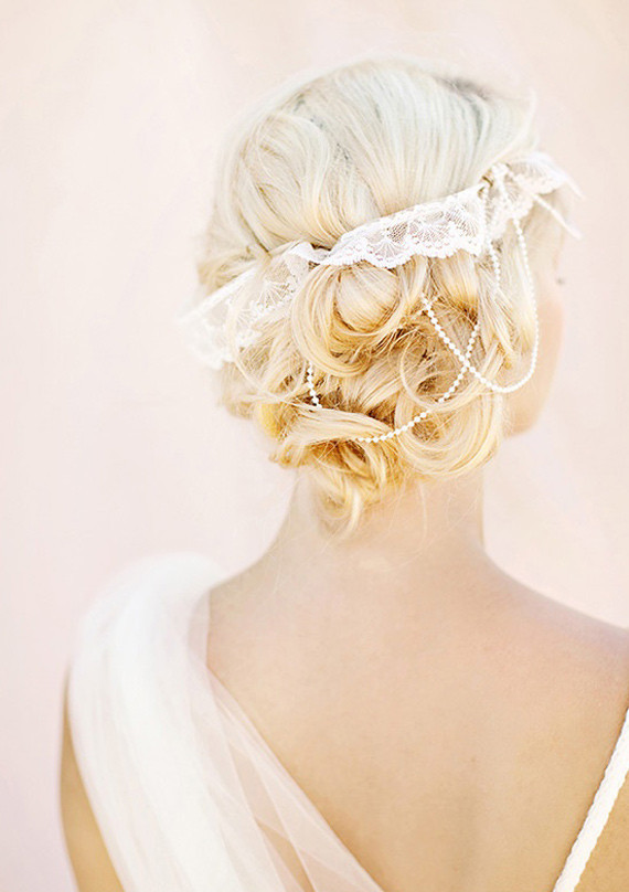 Bohemian bridal updo