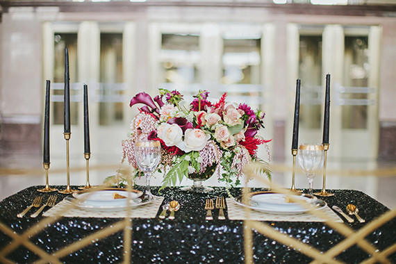 Art deco tablescape | Wedding & Party Ideas | 100 Layer Cake