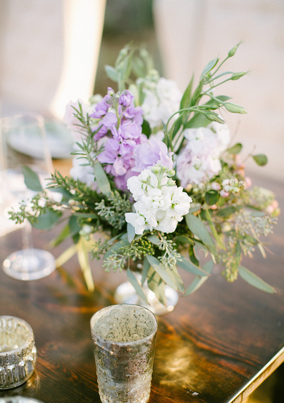 Lavender and white centerpiece Wedding & Party Ideas 100 Layer Cake