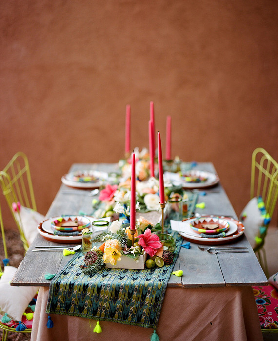 Mexican themed tablescape Wedding & Party Ideas 100 Layer Cake