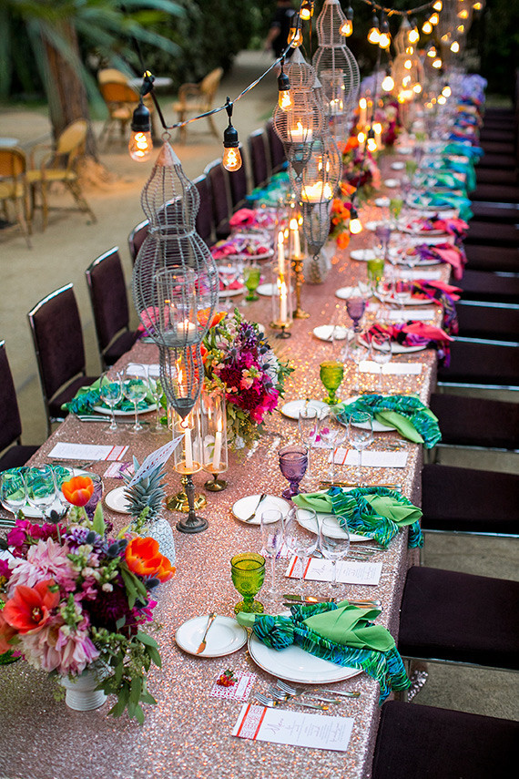 Parker Palm Springs Colorful Wedding Tablescape Wedding Parker Palm Springs Colorful Wedding Tablescape Wedding