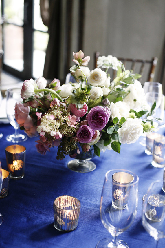 Classic blue tablescape Wedding & Party Ideas 100 Layer Cake