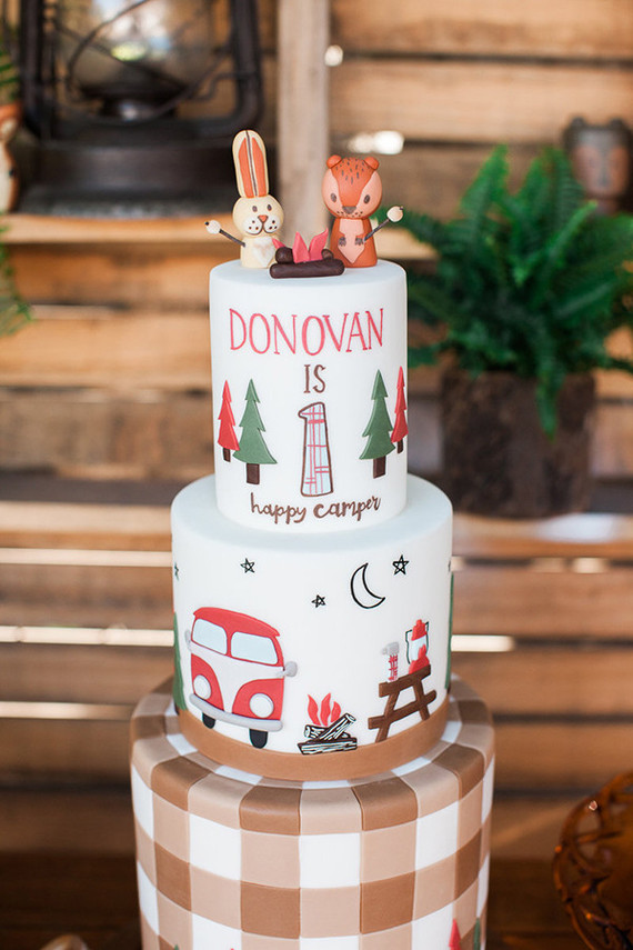 Camping birthday cake Wedding & Party Ideas 100 Layer Cake