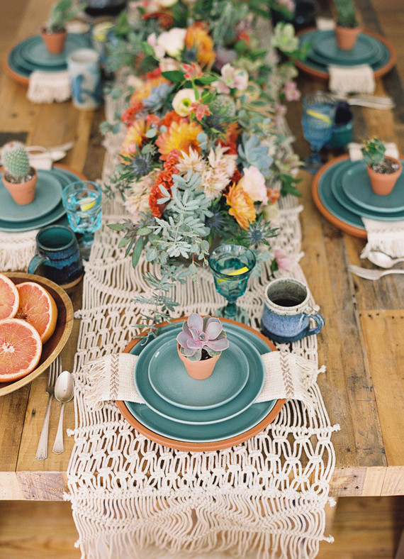 Boho tablescape inspiration Wedding & Party Ideas 100 Layer Cake