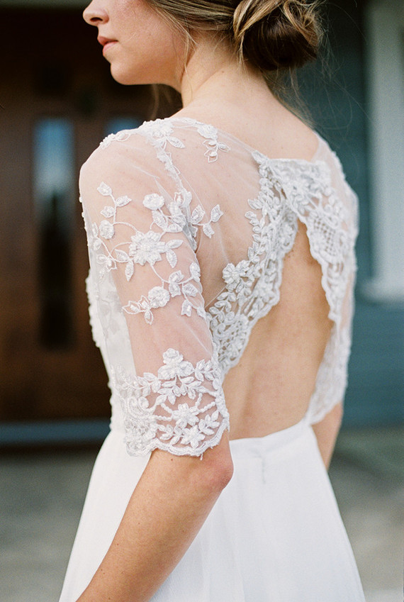 Open back lace wedding dress Wedding Party Ideas 100 Layer Cake