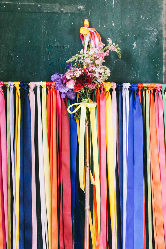 Colorful ribbon Wedding & Party Ideas 100 Layer Cake