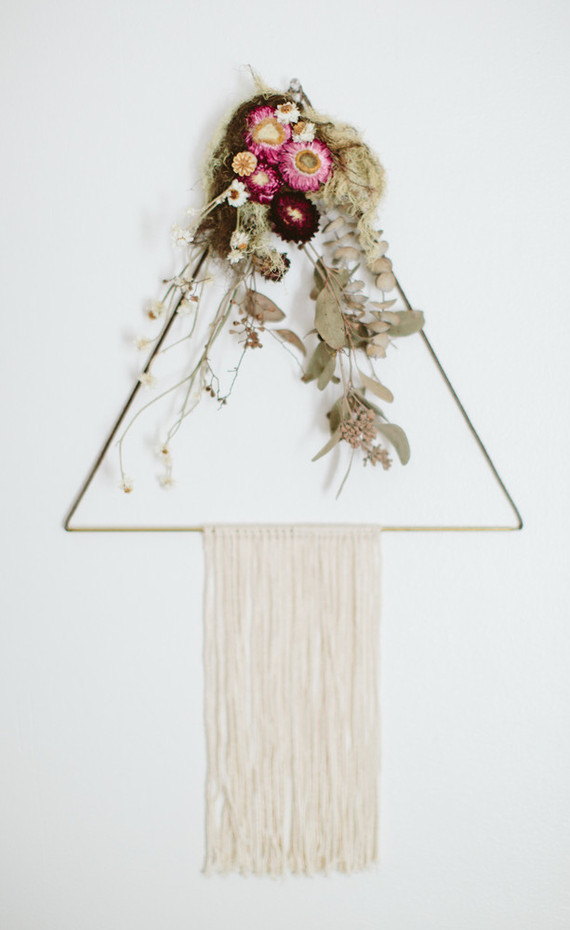dried flower wall hanging idea Wedding & Party Ideas 100 Layer Cake