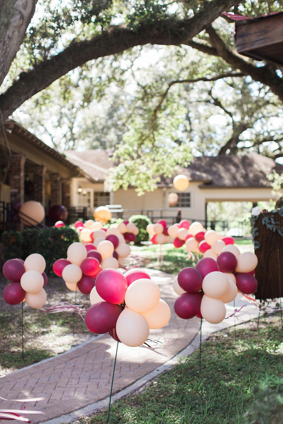 blush and marsala balloons Wedding & Party Ideas 100