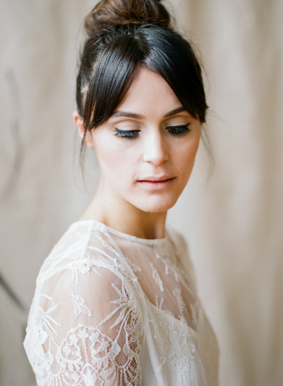 Top knot bridal hairstyle Wedding & Party Ideas 100 Layer Cake