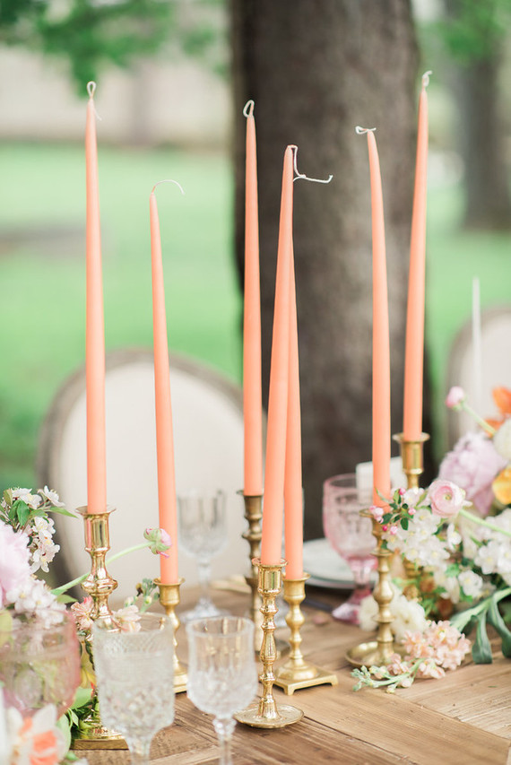 peach candles Wedding & Party Ideas 100 Layer Cake