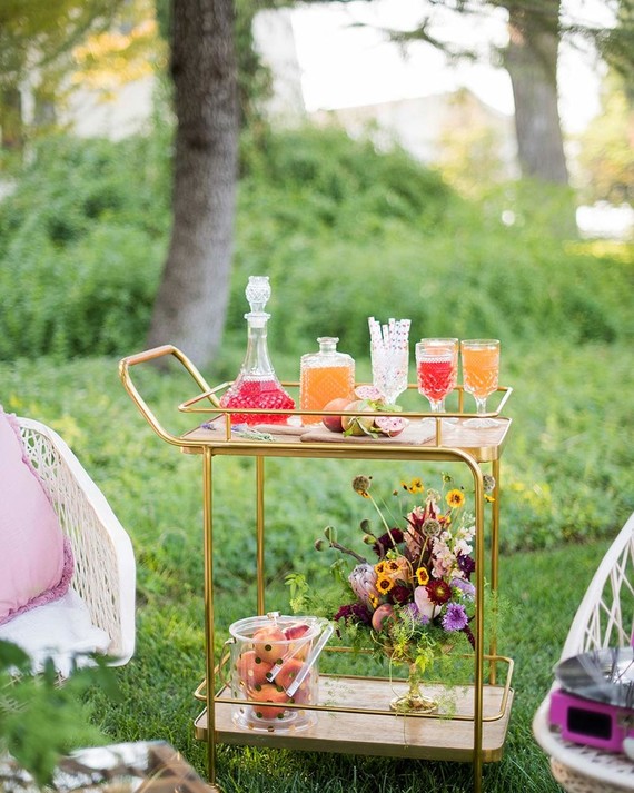 Vintage bar cart Wedding & Party Ideas 100 Layer Cake