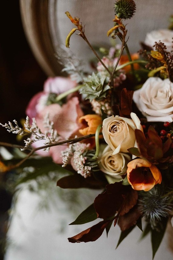 Moody bridal bouquet Wedding & Party Ideas 100 Layer Cake