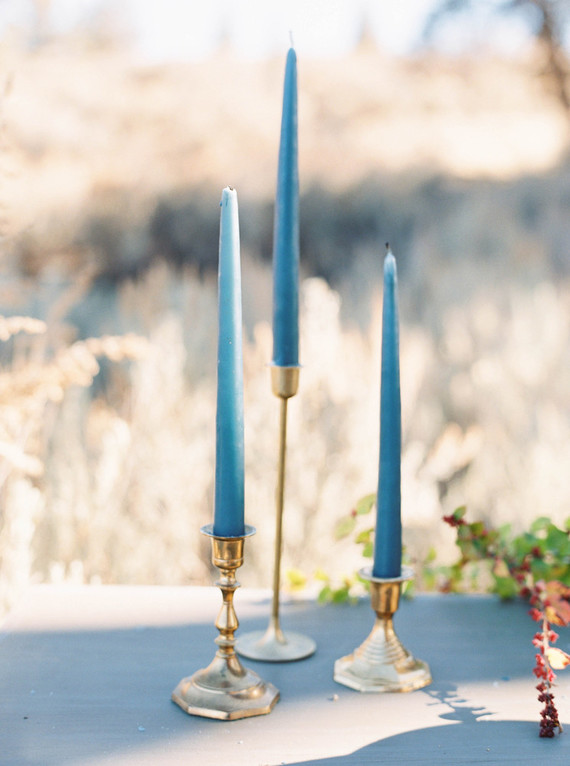 Blue taper candles Wedding & Party Ideas 100 Layer Cake