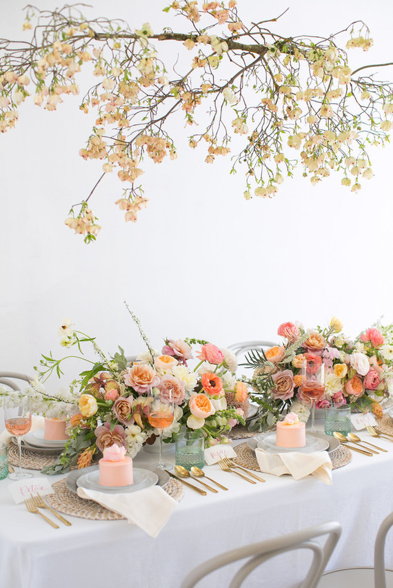 Blush floral bridal shower inspiration Wedding & Party Ideas 100