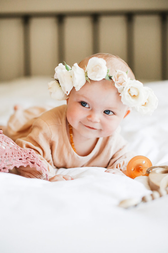 baby girl with flower crown Wedding & Party Ideas 100 Layer Cake