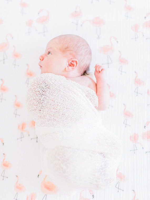 flamingo swaddle