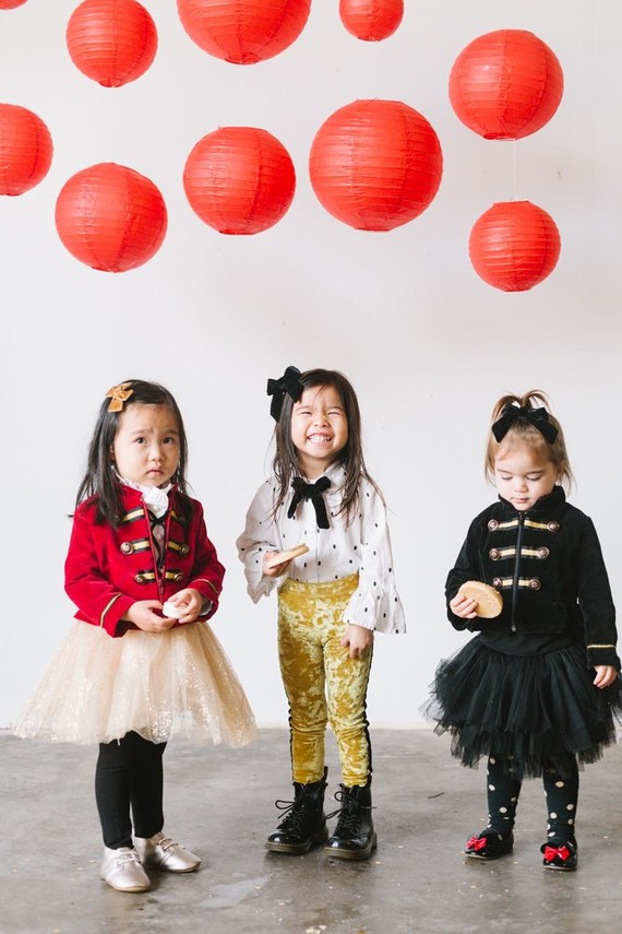 Lunar New Year kids party with red and gold details | Wedding & Party ...