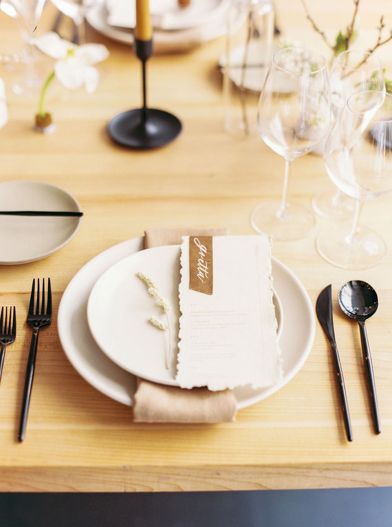 Modern place setting Wedding & Party Ideas 100 Layer Cake