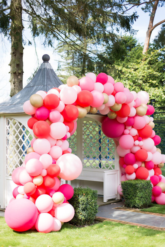 Pink balloon arch | Wedding & Party Ideas | 100 Layer Cake