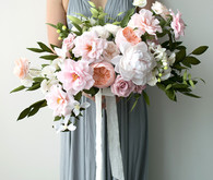 pink paper flower bouquet