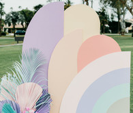 Pastel party backdrop