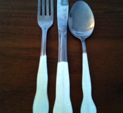 Dip Dyed Silverware