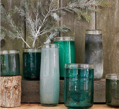 10 West Elm Glass Cylinder Vases / Hurricanes