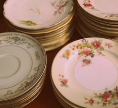 200 Mis-Matched Antique China plates