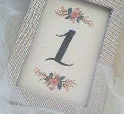 Custom Rifle Paper Co. 1-6 Table Numbers