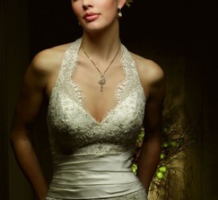 Casablanca Bridal Halter Wedding Dress
