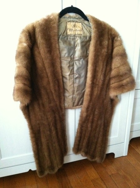 genuine fur wrap