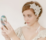 Prohibition Era 1920s Flapper Bridal Hairpiece 941