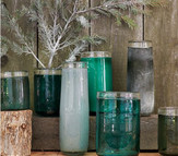 10 West Elm Glass Cylinder Vases / Hurricanes