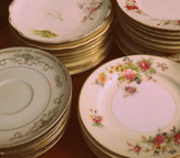 200 Mis-Matched Antique China plates