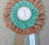 Prize ribbon place cards
