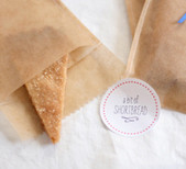 Homemade shortbread favors