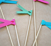Paper flags by Lily