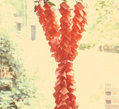 DIY Fabric Chandelier