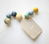 Beaded escort cards