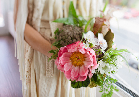 Woodland-inspired bridal brunch
