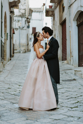 South Italian food market wedding