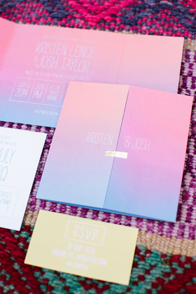 Colorful California wedding