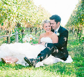 Romantic vineyard wedding