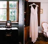 Peach Australian wedding