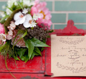 Woodland-inspired bridal brunch