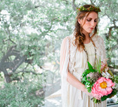Woodland-inspired bridal brunch