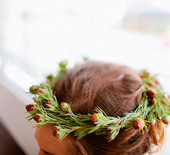 Woodland-inspired bridal brunch