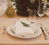 Festive Holiday dinner party