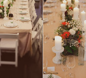 Festive Holiday dinner party